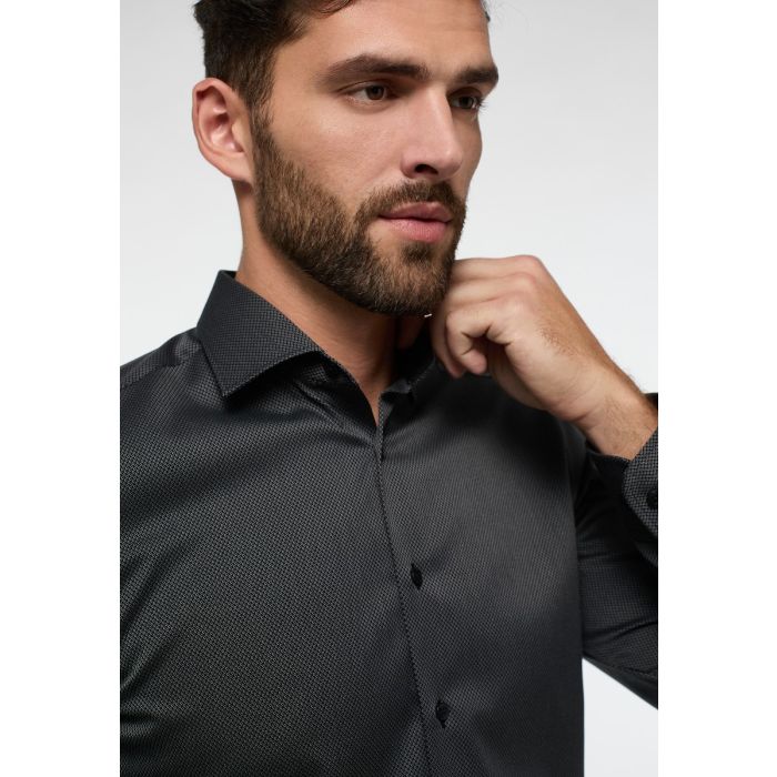Hemd,slim fit,black/dark silver