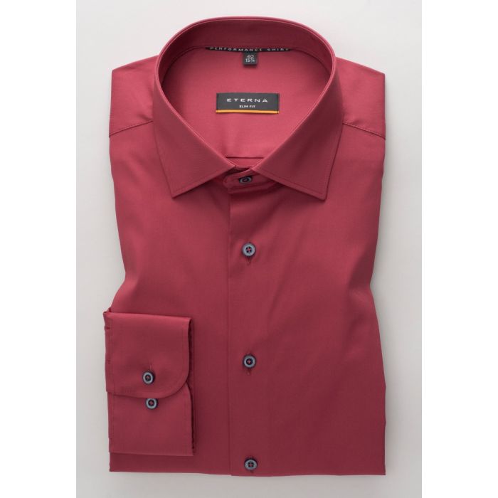 Hemd,slim fit,stretch,red