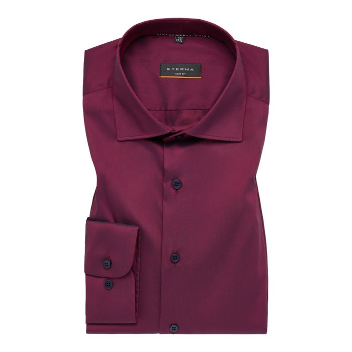 Hemd,slim fit,stretch,bordeaux