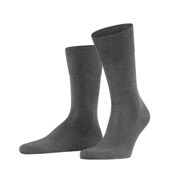 Herrensocken, steel melange