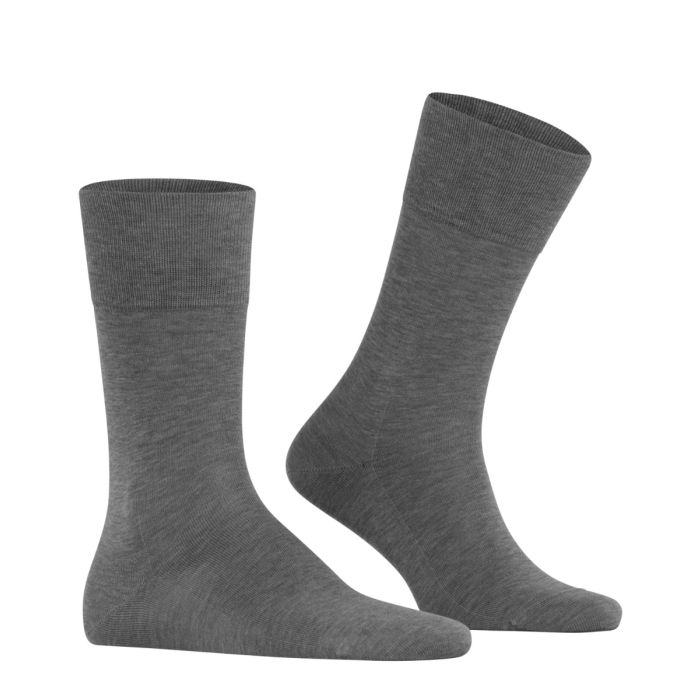 Herrensocken, steel melange