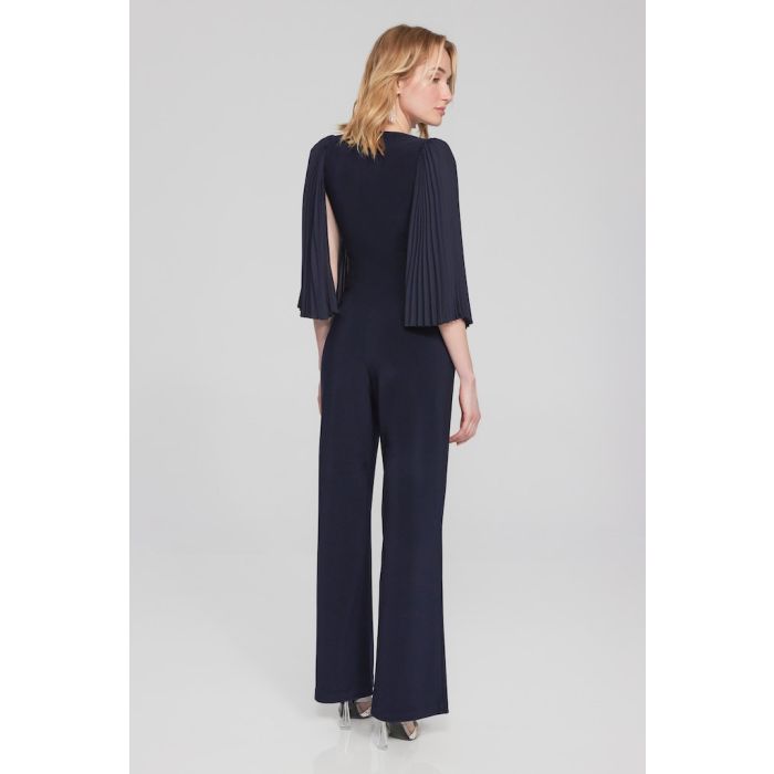 Overall mit Plisseearm, midnight blue