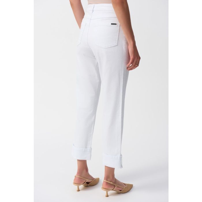 Jeans, white/glitter
