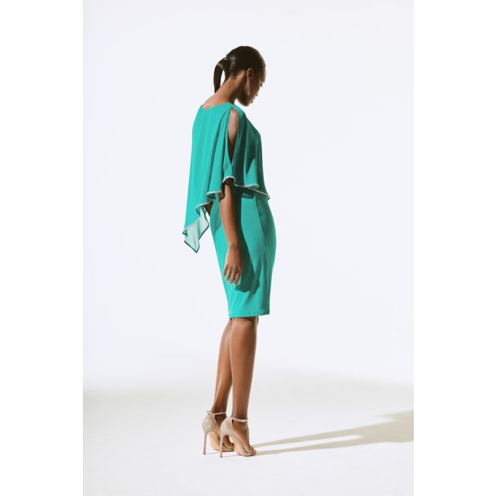 Poncho-Kleid, jadegrün
