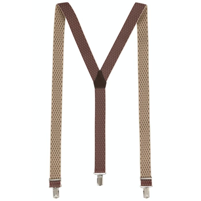 Hosenträger, red/taupe