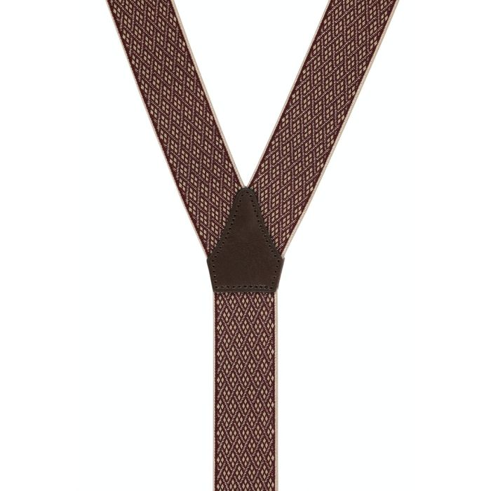 Hosenträger, red/taupe