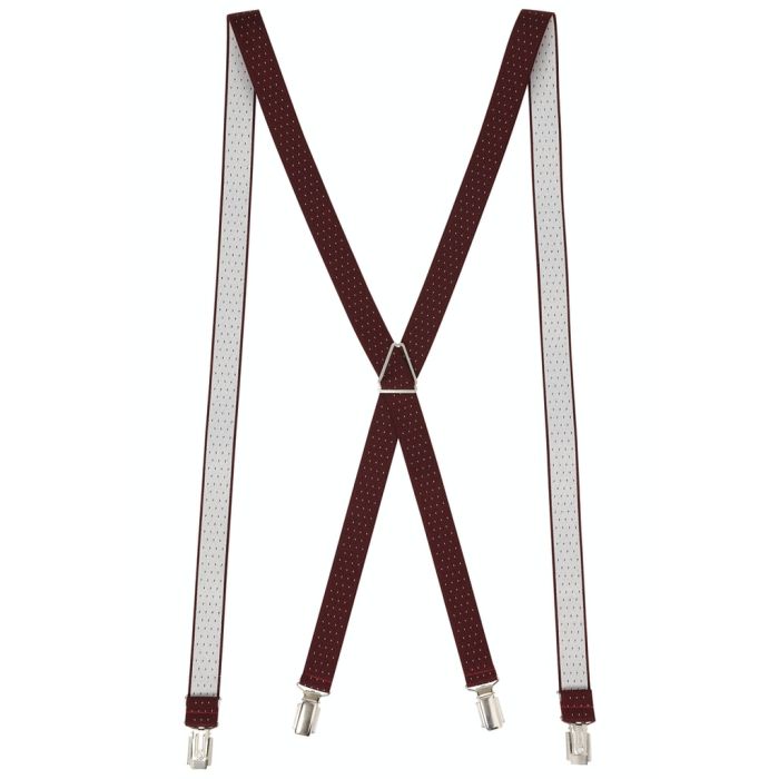 Hosenträger, red/white