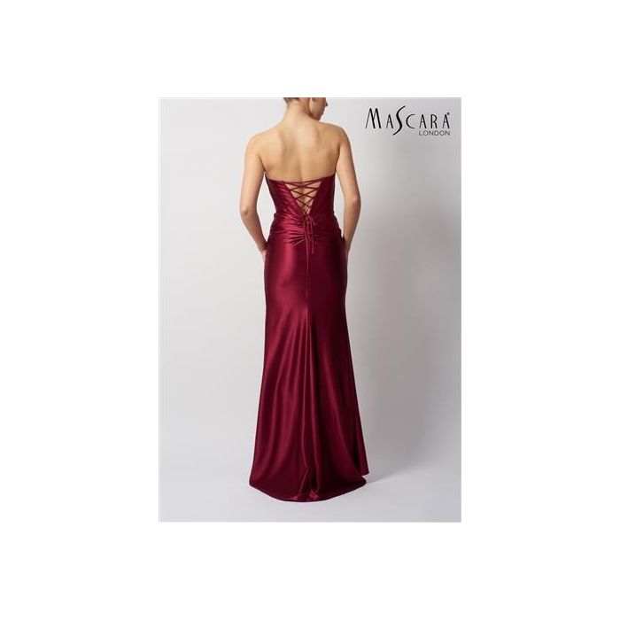 Fit & Flair Kleid, berry