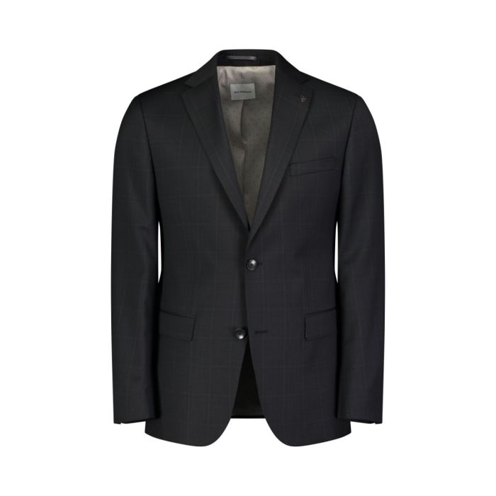 Anzug, black/grey/check