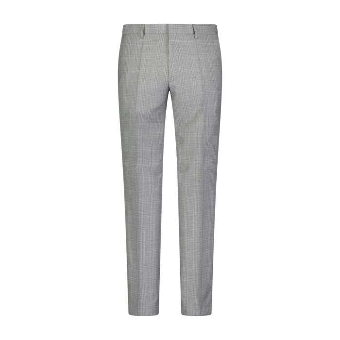 Anzug, light grey/grey/check