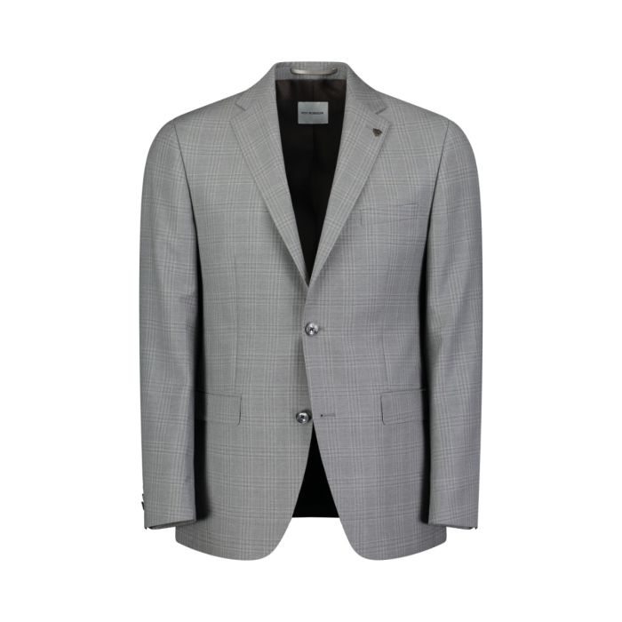 Anzug, light grey/grey/check