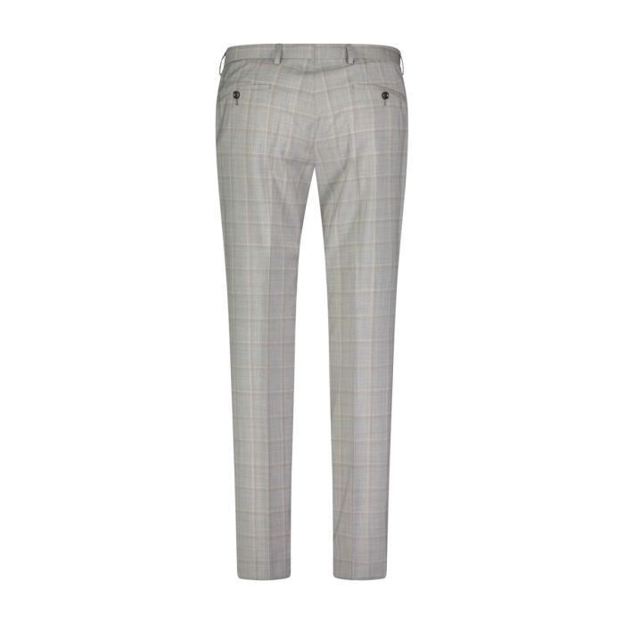 Anzug, light grey/taupe/check