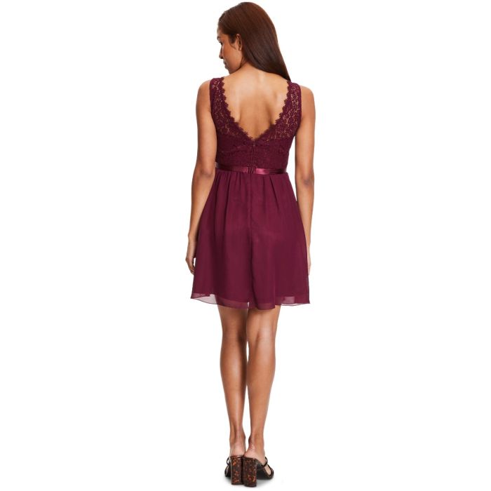 Cocktailkleid, shiny bordeaux