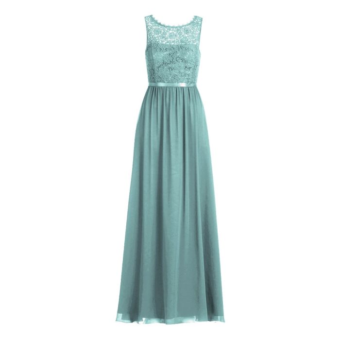 Abendkleid, eucalyptus green