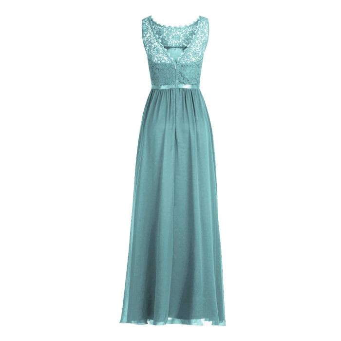Abendkleid, eucalyptus green