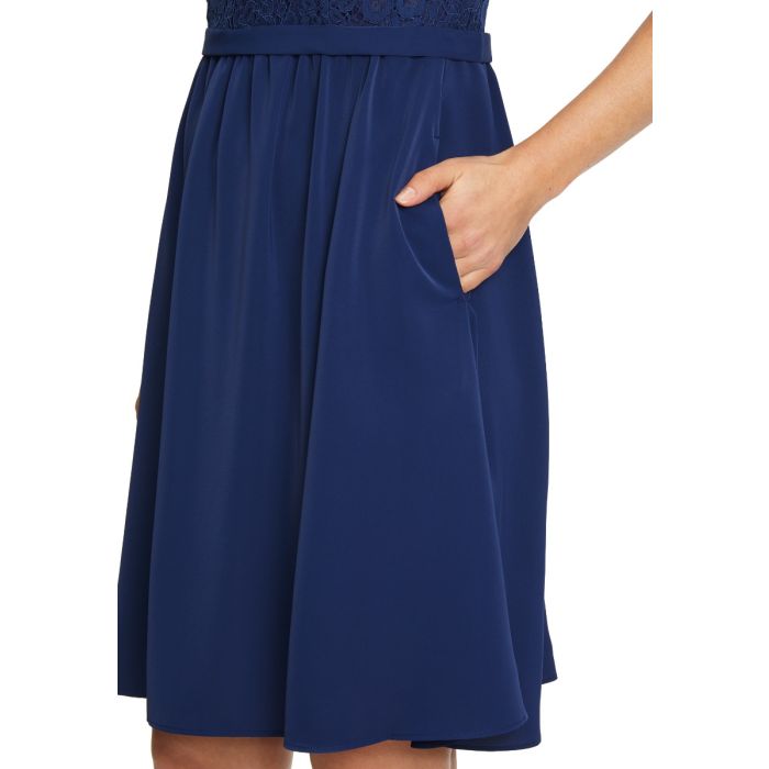 Festkleid mit Satinrock, festival blue