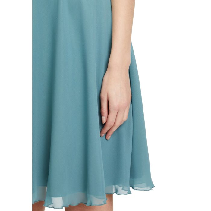 Festkleid mit Chiffonrock, eucalyptus
