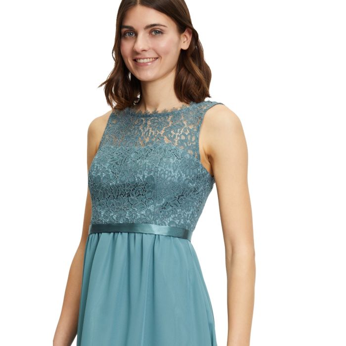 Festkleid mit Spitze eucalyptus