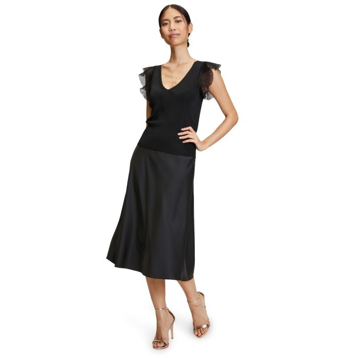 Strick Top, schwarz