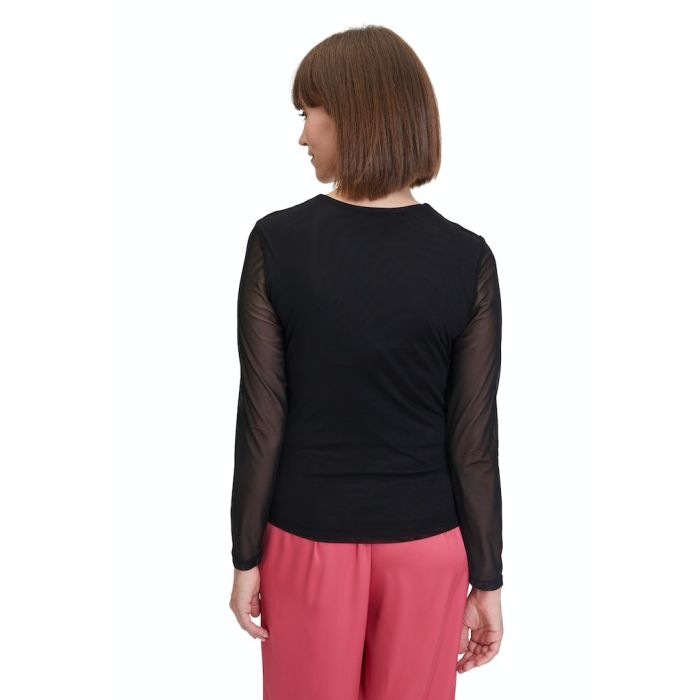 Mesh-Shirt, black