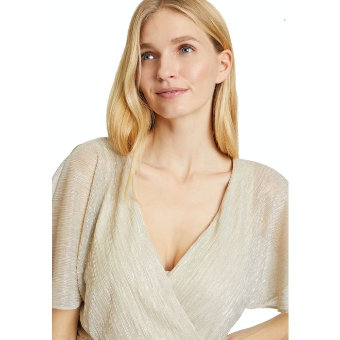 Abendkleid mit Arm, gold/silver
