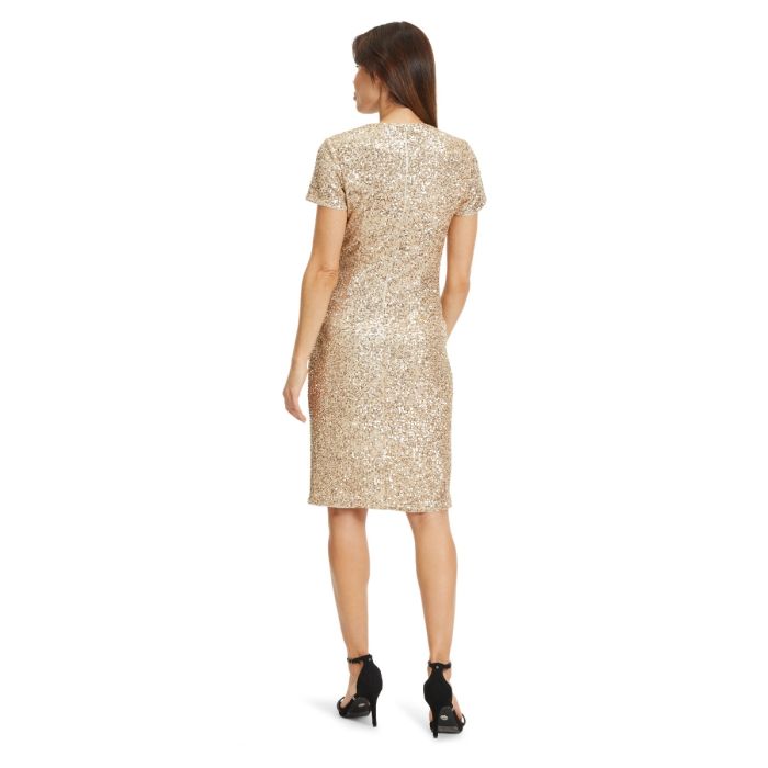 Paillettenkleid,gold-silver