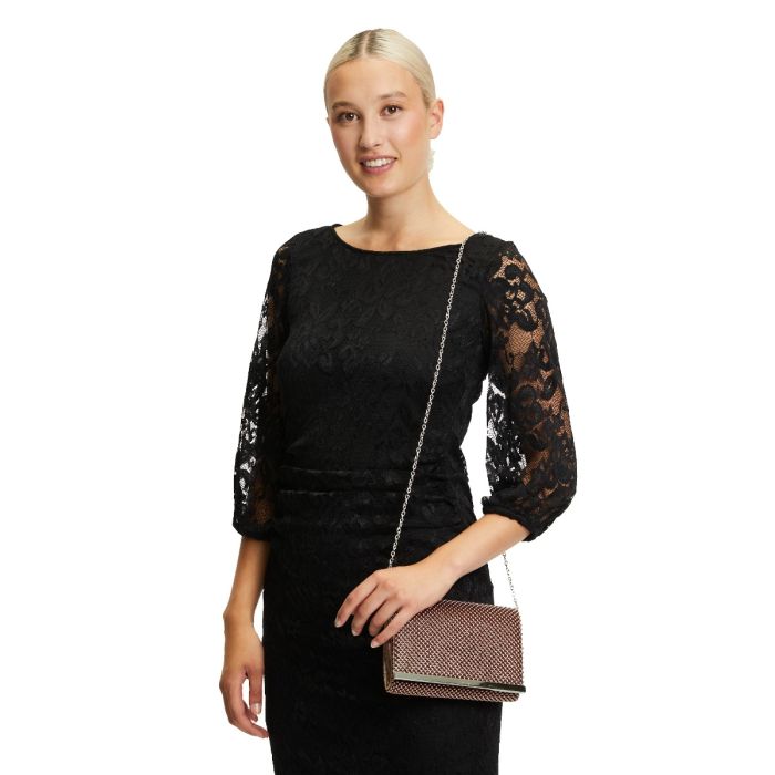 Tasche mit Perlen, bronze