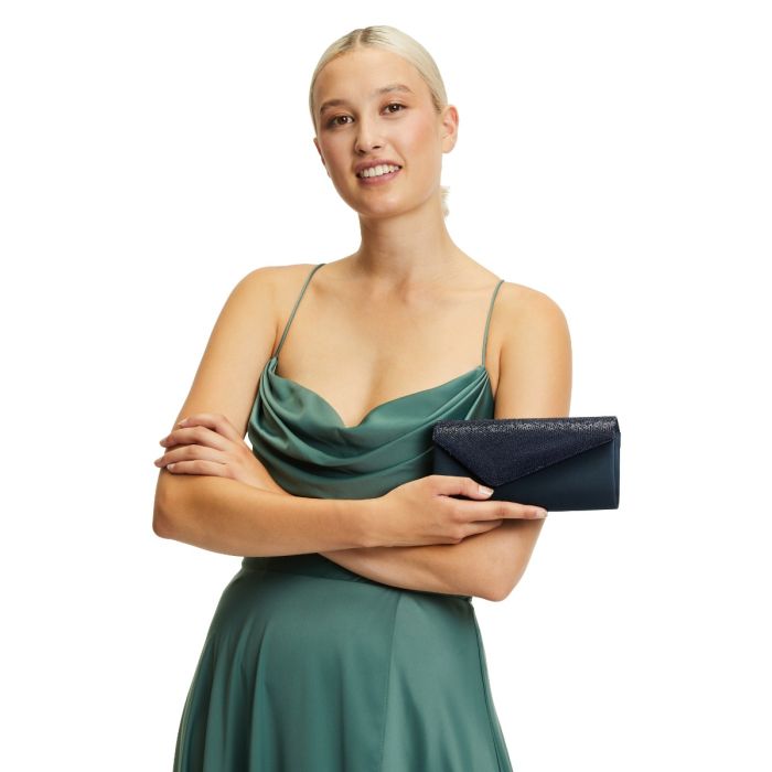 Tasche, Satin/Glitzer, night sky