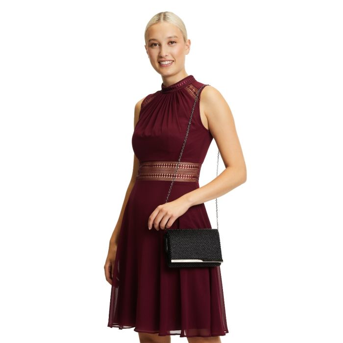Tasche mit Perlen, black
