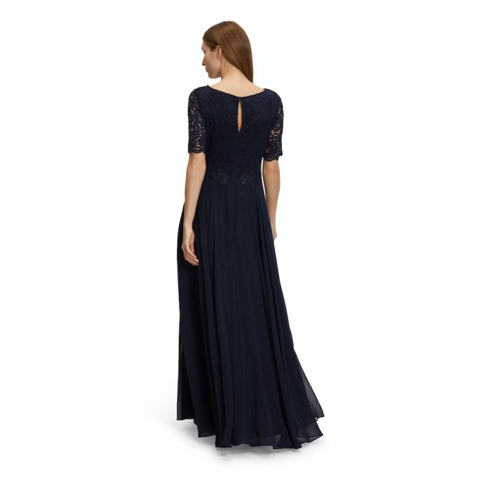 Abendkleid mit Spitzenoberteil, night sky