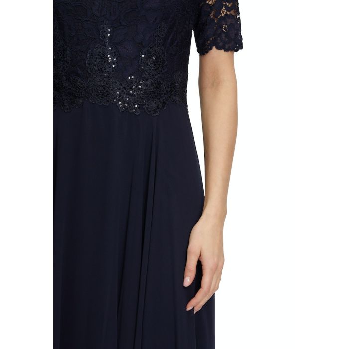 Abendkleid mit Spitzenoberteil, night sky