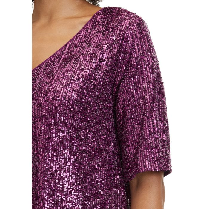 Paillettenshirt, purple