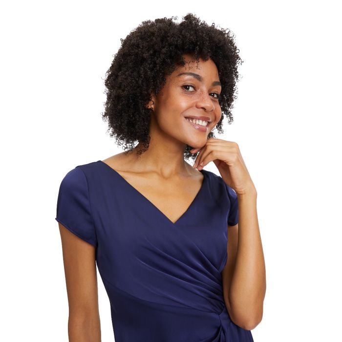 Abendkleid aus Satin, blue