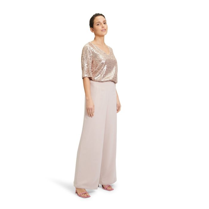 Paillettenshirt, rosé