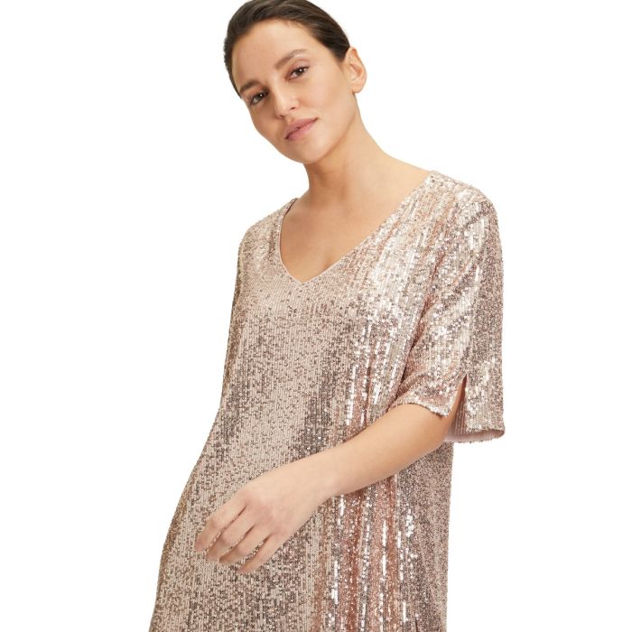 Paillettenshirt, rosé