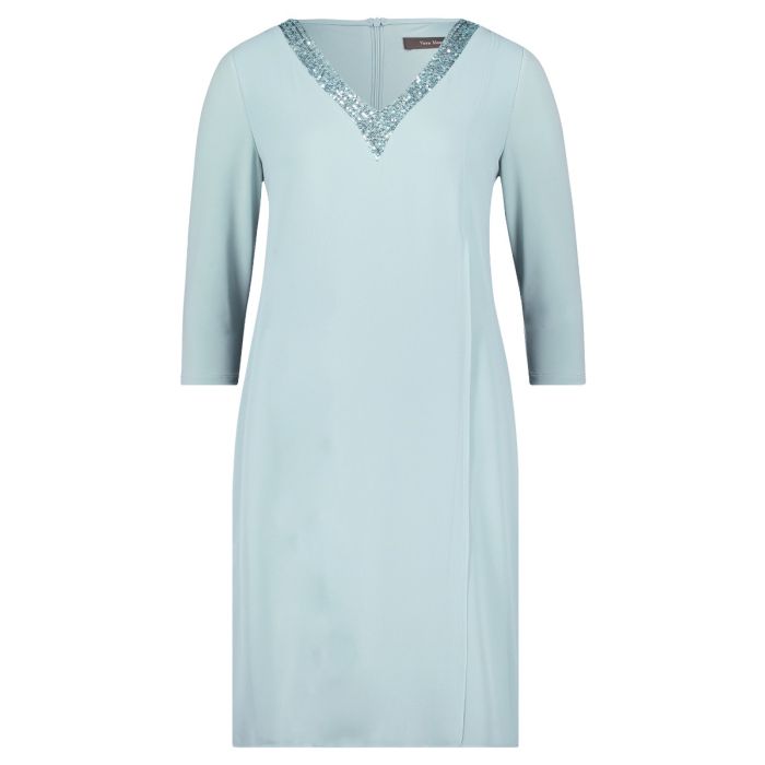 Kleid in Kastenform, silky mint