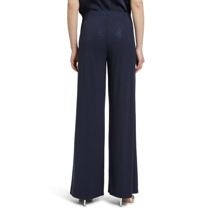 Marlenehose mit Glitzer, dark blue/blue
