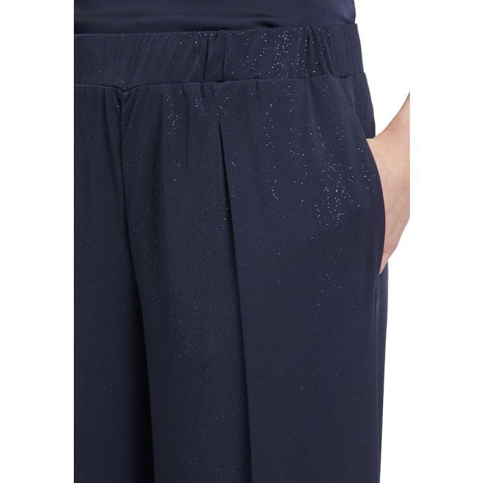 Marlenehose mit Glitzer, dark blue/blue