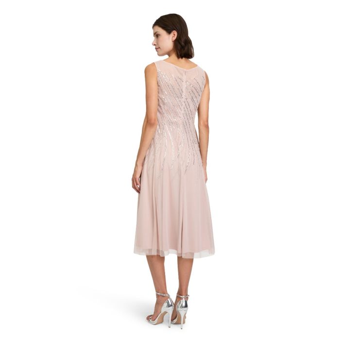 Festkleid mit Pailletten, rose/silver