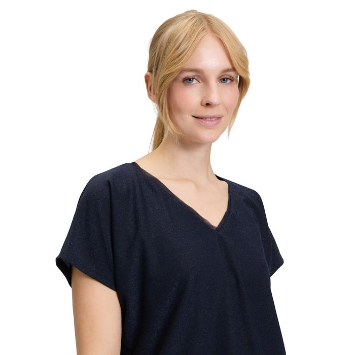 Shirt mit Lurex, night sky