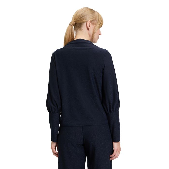 Blusenshirt mit Lurex, night sky