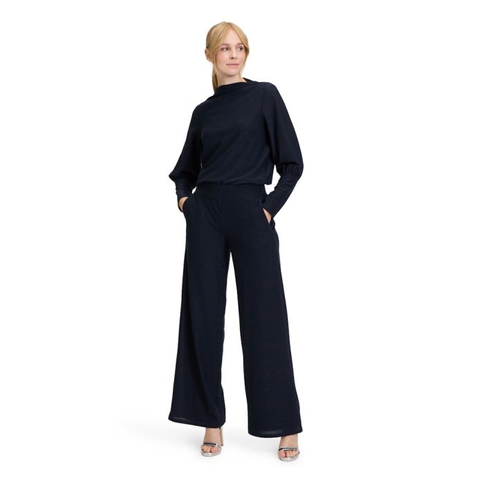 Blusenshirt mit Lurex, night sky