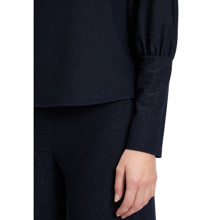 Blusenshirt mit Lurex, night sky