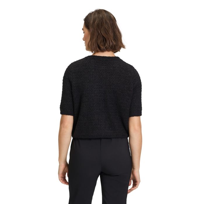 Strickjacke, 1/2 Arm, black