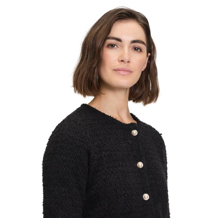 Strickjacke, 1/2 Arm, black