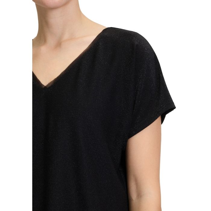 Shirt mit Lurex, black