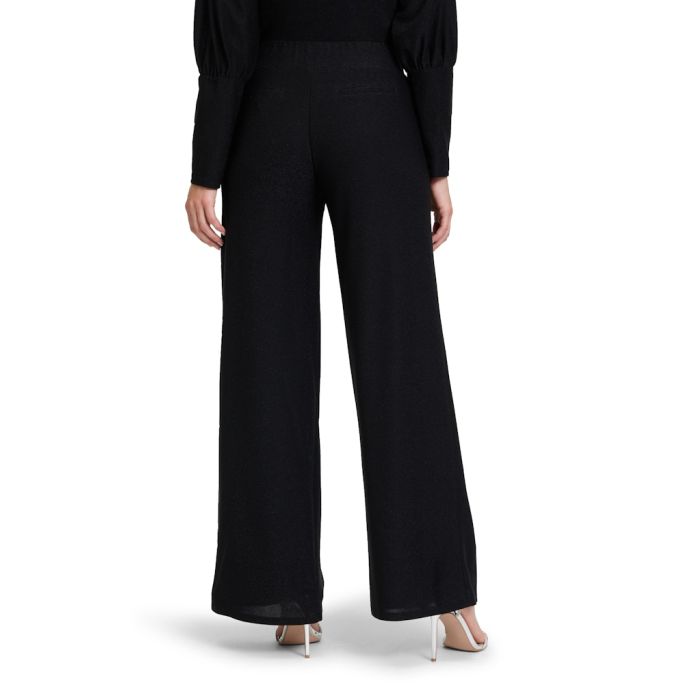 Marlenehose mit Lurex, black