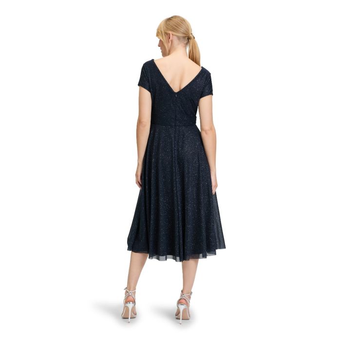 Maxikleid mit Glitzer grey/grey