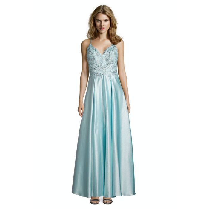 Abendkleid, mint/silver