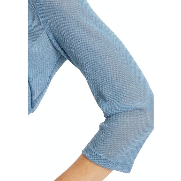 Bolero mit Lurex, light blue/silver